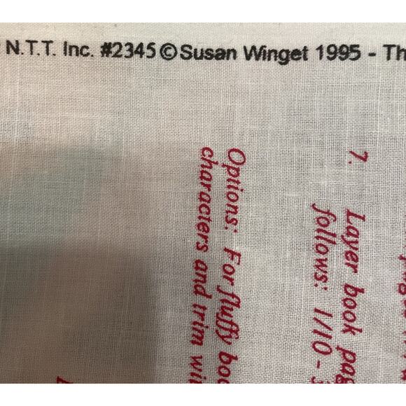 Christmas Lamb Cut N Sew Panel Fabric Susan Winget Soft Book Crafts Quilting - Picture 4 of 6